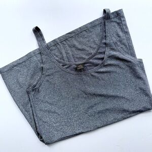 NWOT Blue Metallic Shimmer Only Hearts Tank Top Size M